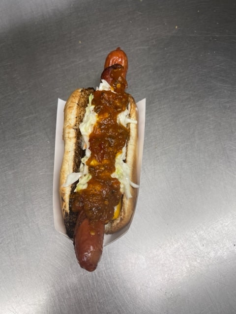 Nick's Char Pit Hotdog